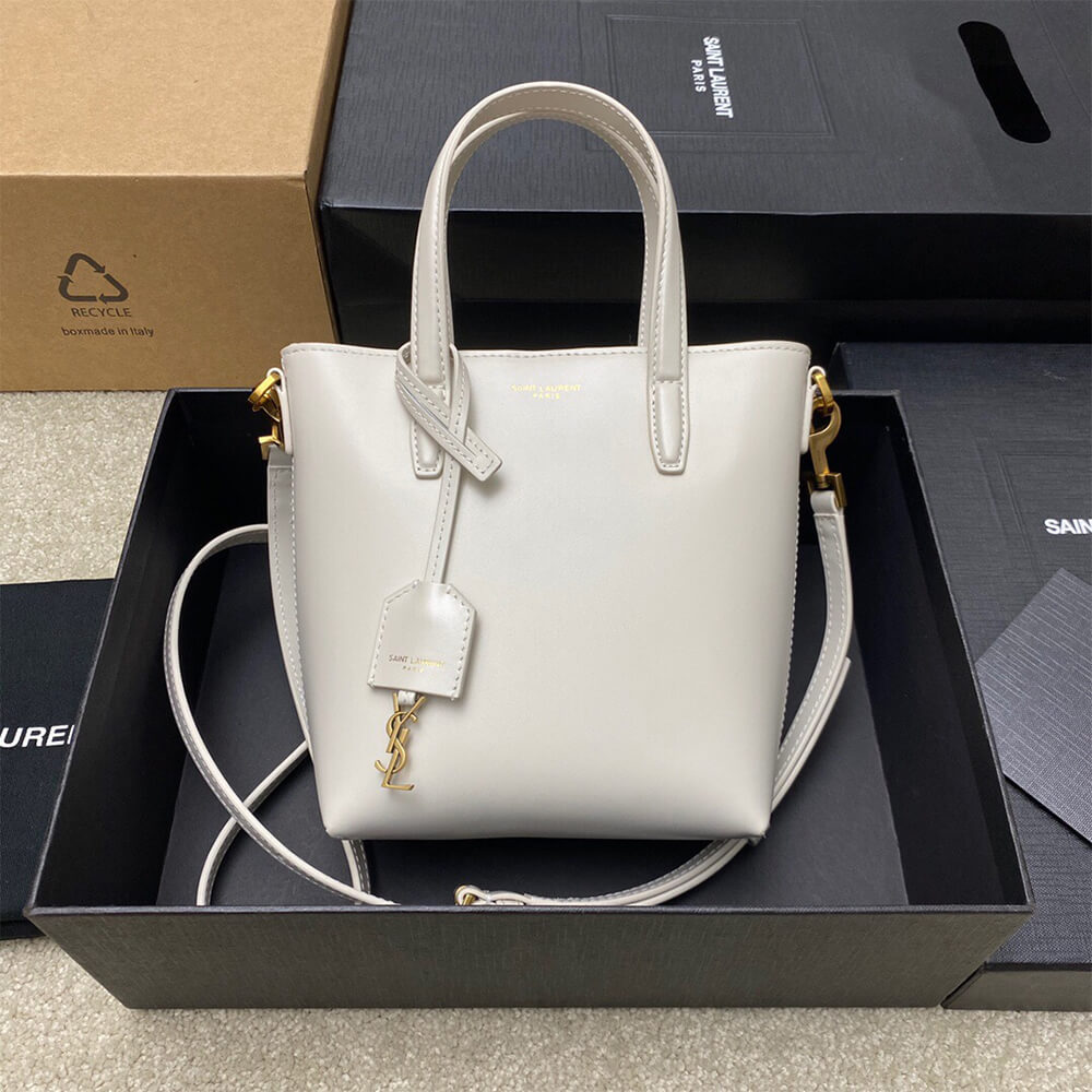 MINI TOY SHOPPING SAINT LAURENT IN BOX LEATHER