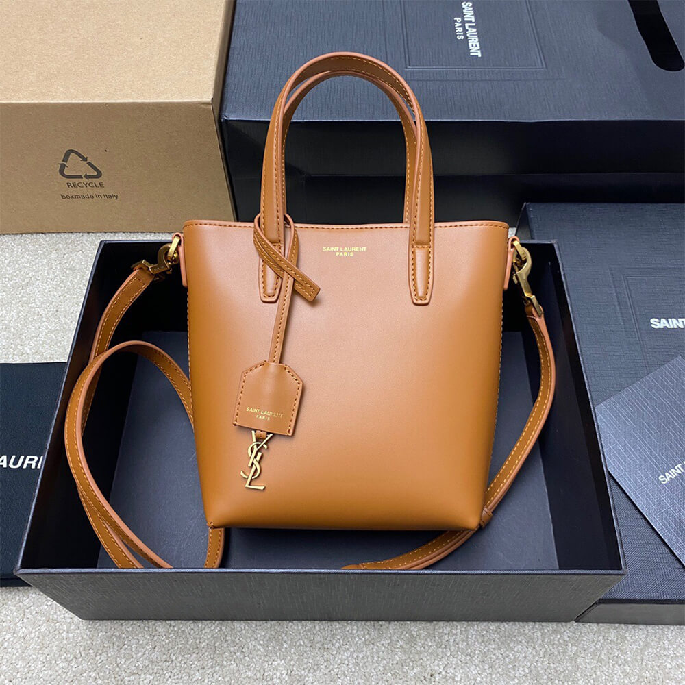 MINI TOY SHOPPING SAINT LAURENT IN BOX LEATHER