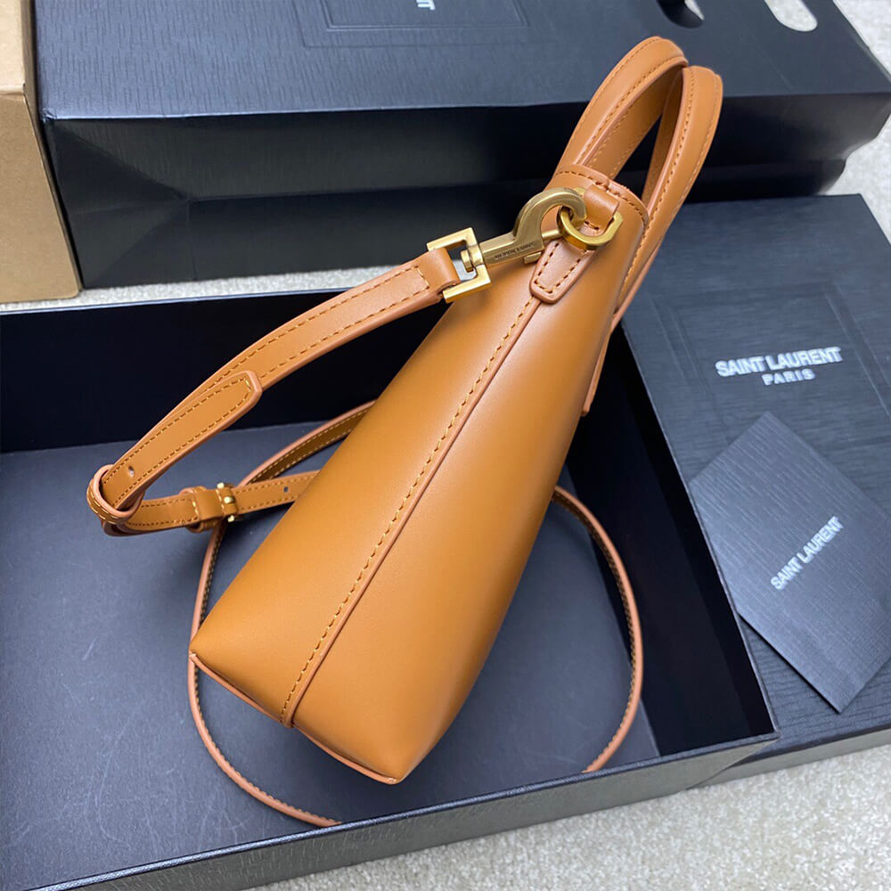 MINI TOY SHOPPING SAINT LAURENT IN BOX LEATHER