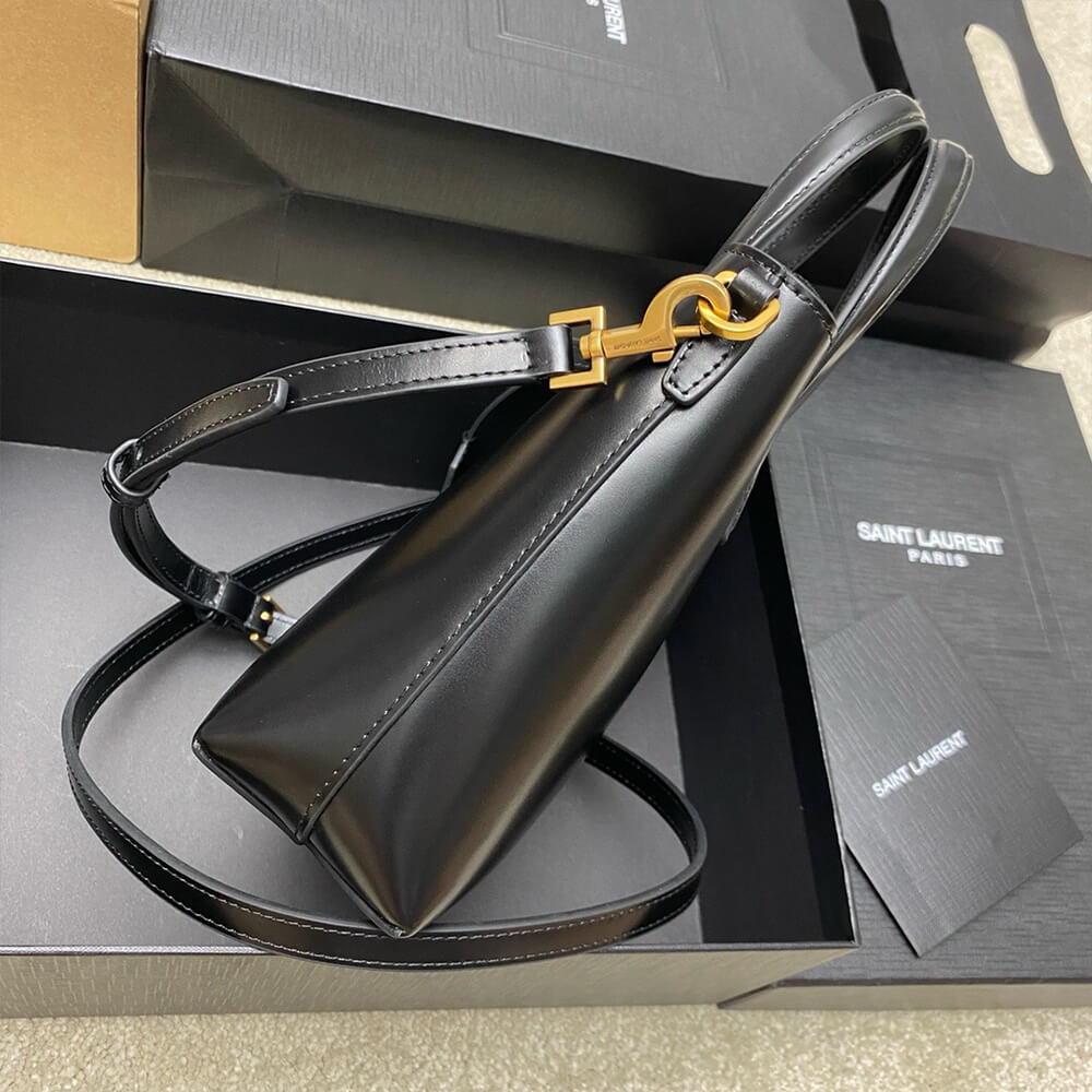 MINI TOY SHOPPING SAINT LAURENT IN BOX LEATHER