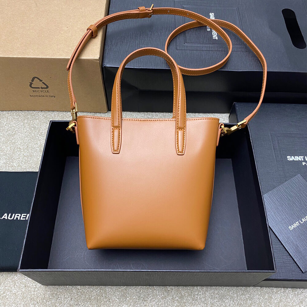 MINI TOY SHOPPING SAINT LAURENT IN BOX LEATHER