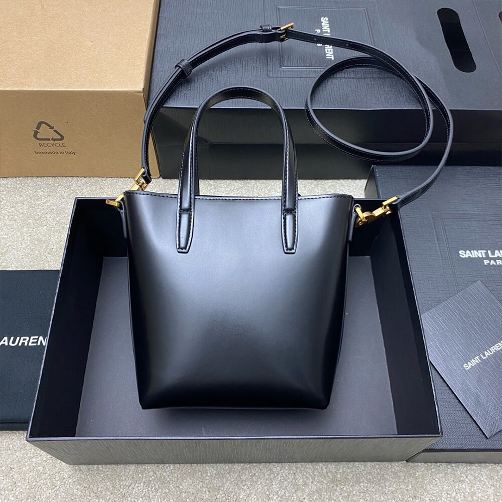 MINI TOY SHOPPING SAINT LAURENT IN BOX LEATHER