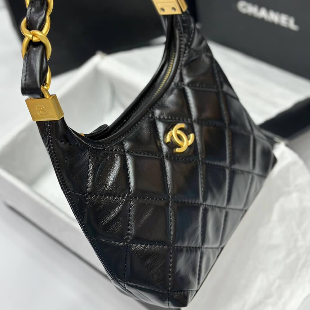 Ch*el small hobo bag
