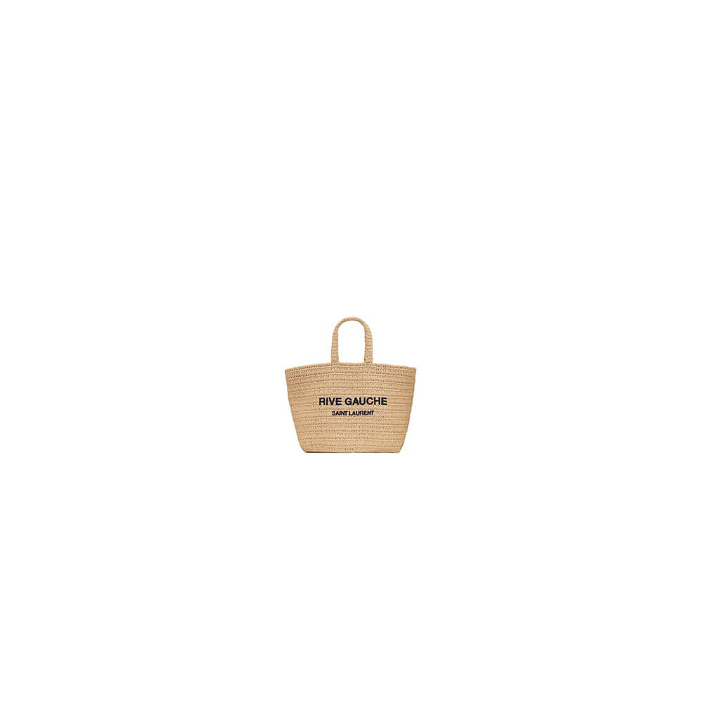 YSL RIVE GAUCHE TOTE IN RAFFIA(HIGH-END GRADE)