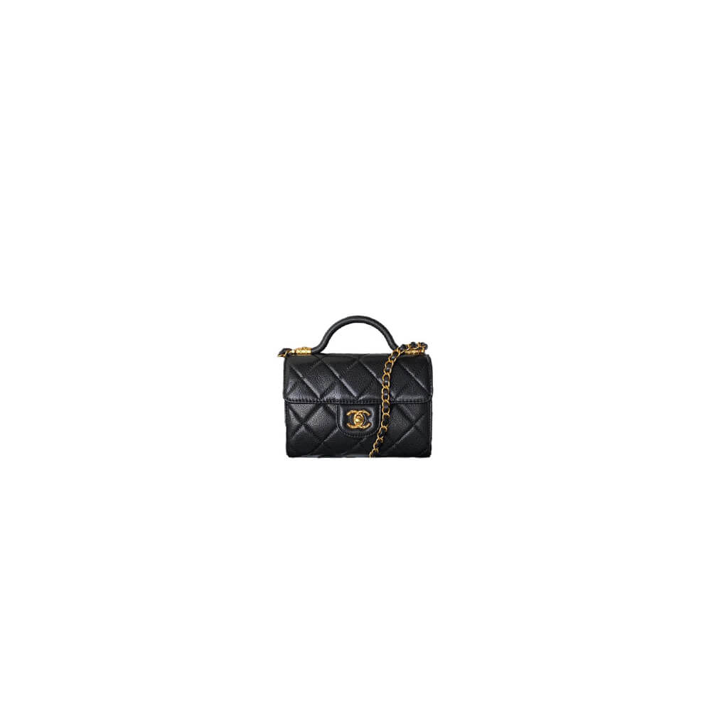Small FLAP BAG WITH TOP HANDLE