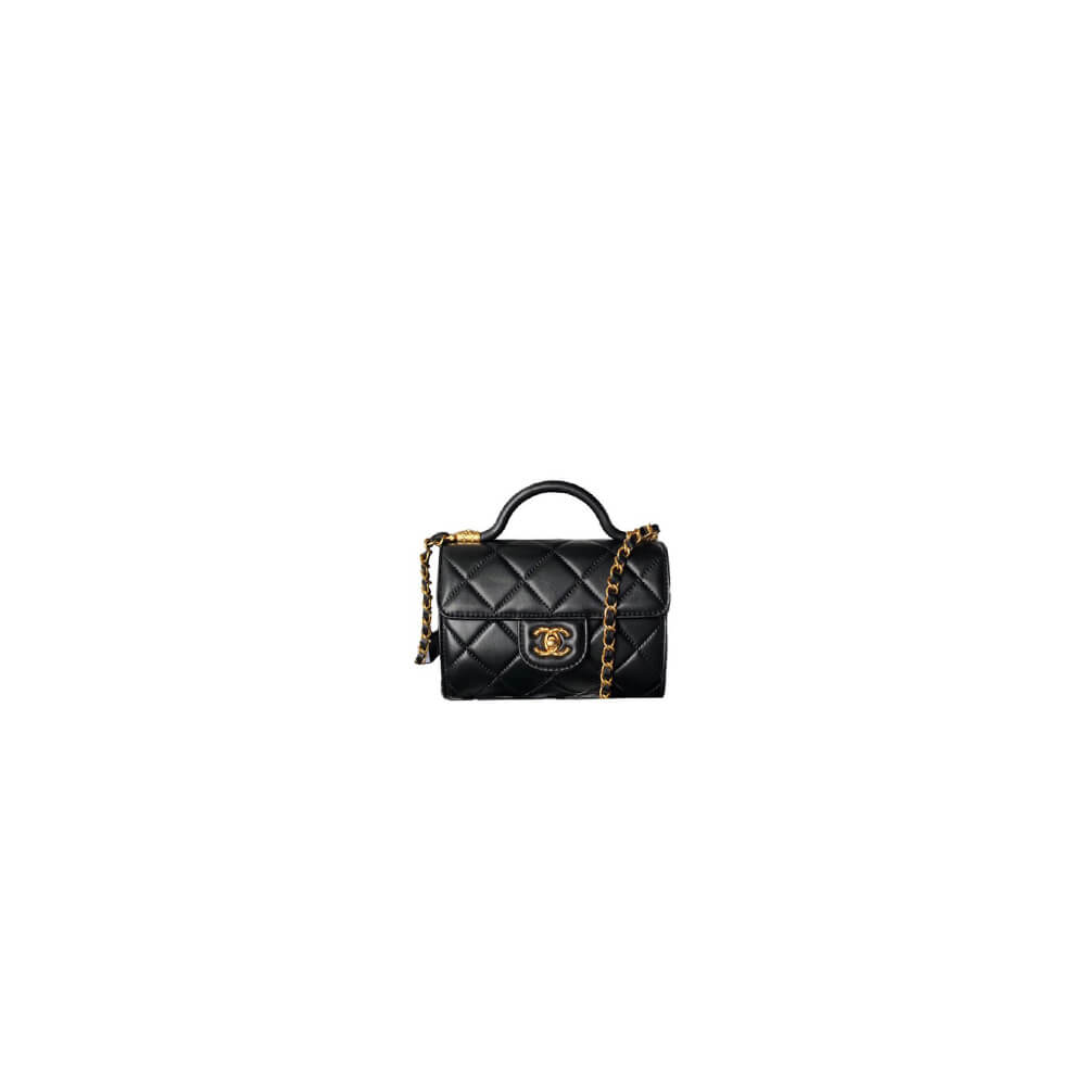 Small FLAP BAG WITH TOP HANDLE
