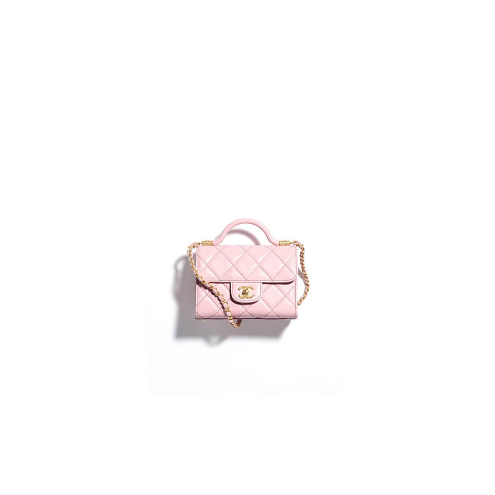 Small FLAP BAG WITH TOP HANDLE