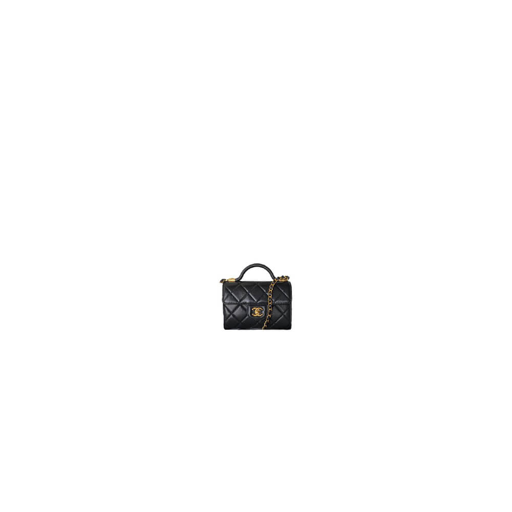 MINI FLAP BAG WITH TOP HANDLE