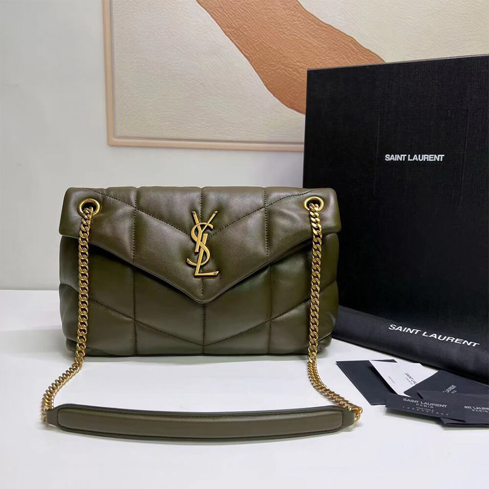 PUFFER SMALL IN QUILTED CRINKLED LEATHER(High-end Grade)