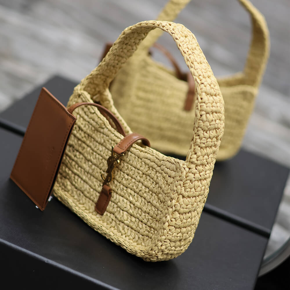 YSL LE 5 A 7 MINI IN RAFFIA(HIGH-END GRADE)