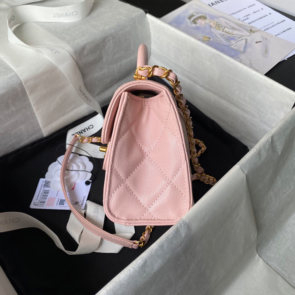 MINI FLAP BAG WITH TOP HANDLE