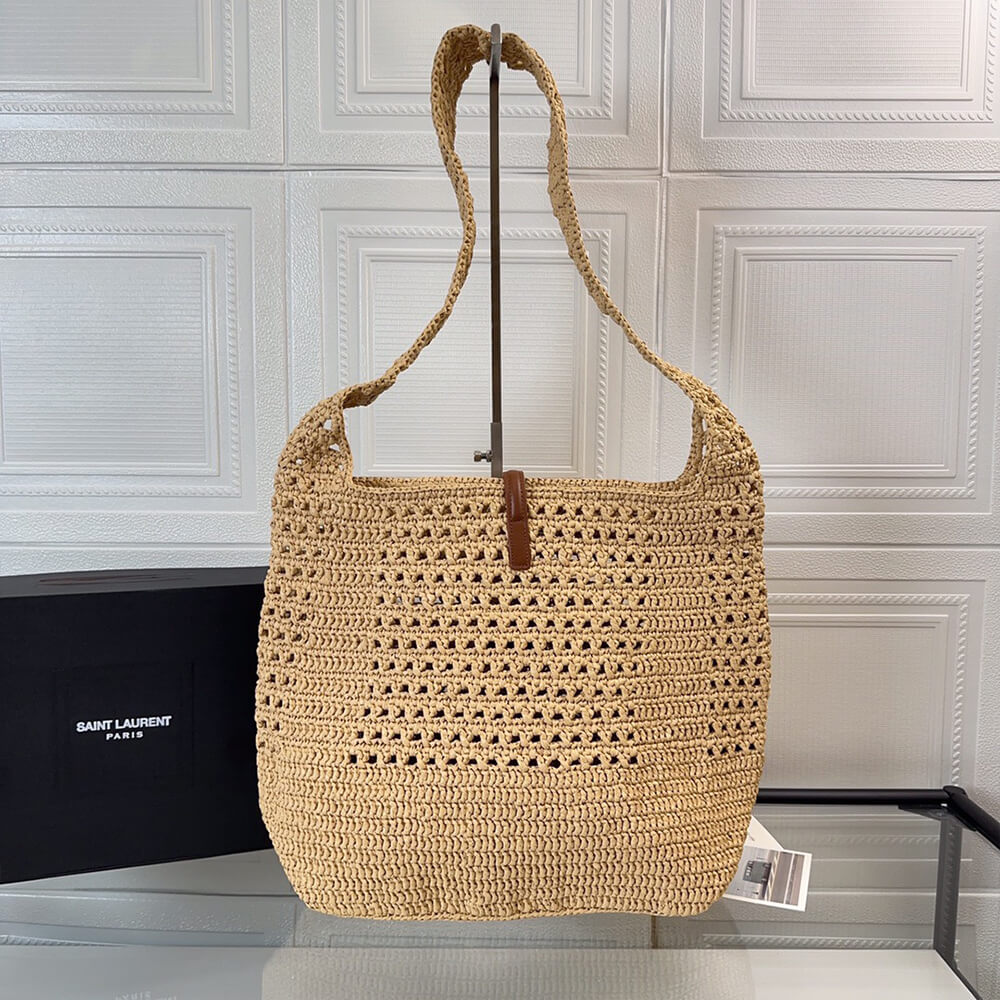 YSL Hobo Crochet bag in raffia and leather(HIGH-END GRADE)