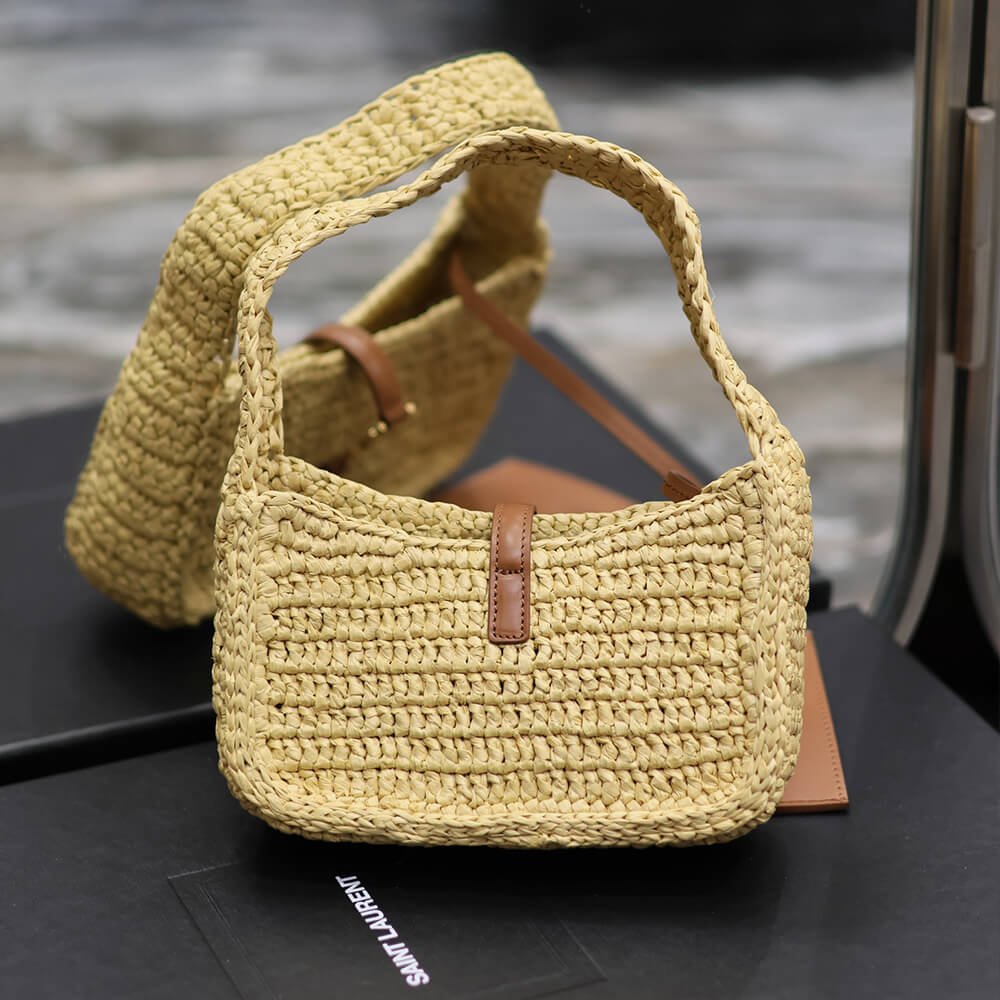 YSL LE 5 A 7 MINI IN RAFFIA(HIGH-END GRADE)