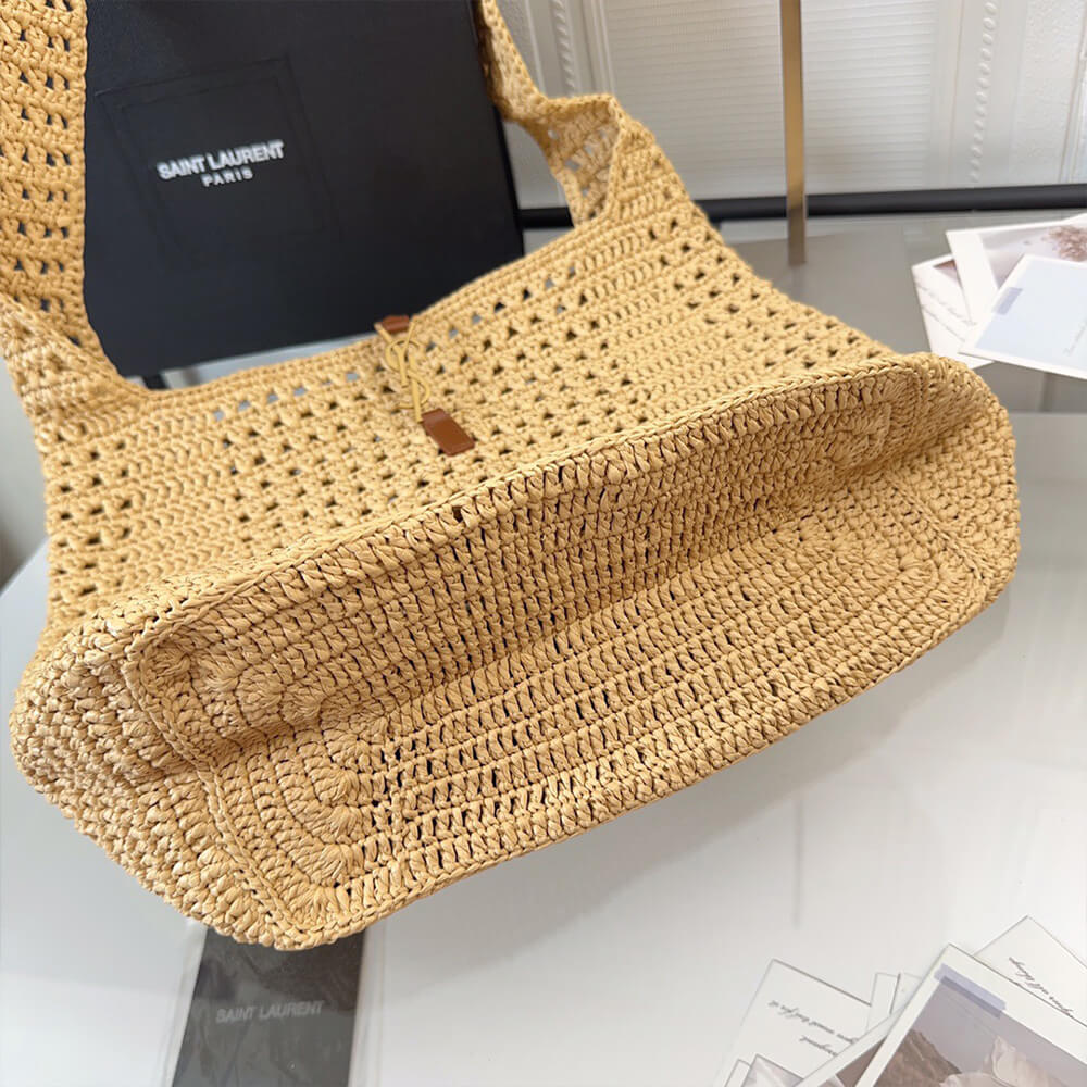 YSL Hobo Crochet bag in raffia and leather(HIGH-END GRADE)