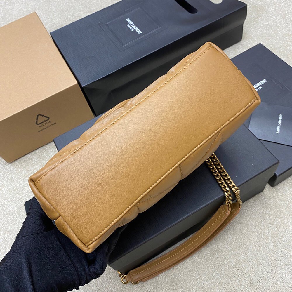 SMALL PUFFER IN CRINKLED LEATHER(High-end Grade)