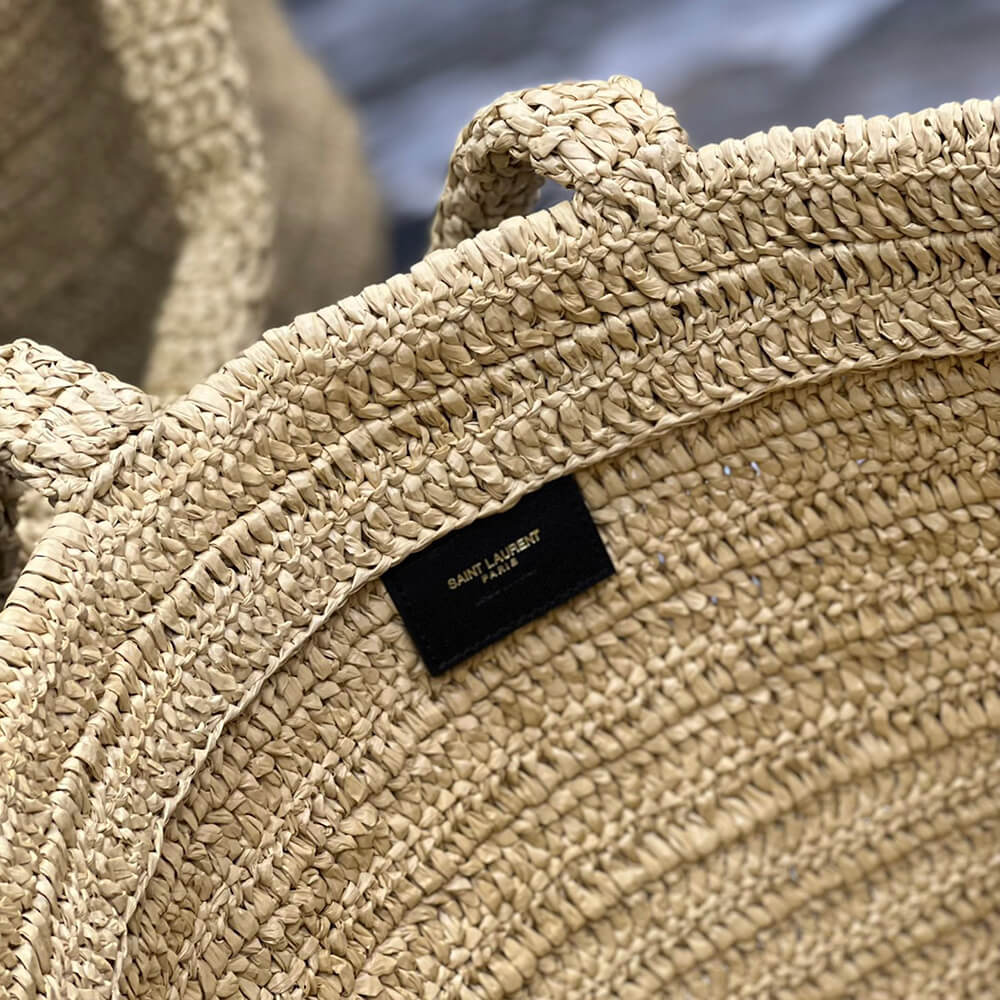 YSL RIVE GAUCHE TOTE IN RAFFIA(HIGH-END GRADE)