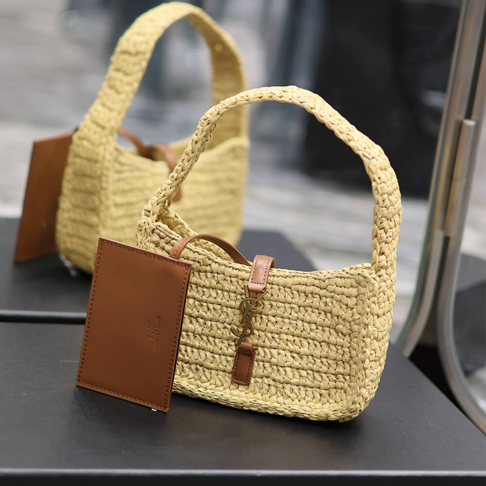 YSL LE 5 A 7 MINI IN RAFFIA(HIGH-END GRADE)