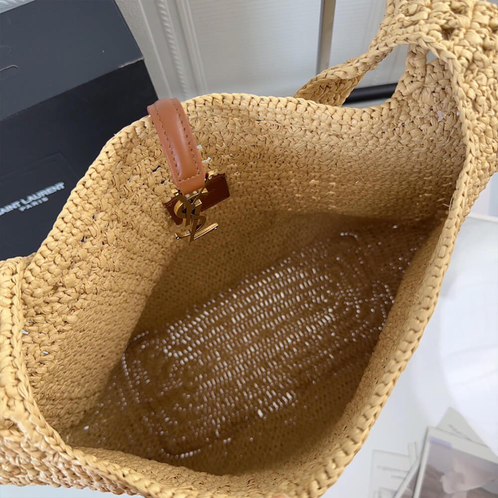 YSL Hobo Crochet bag in raffia and leather(HIGH-END GRADE)