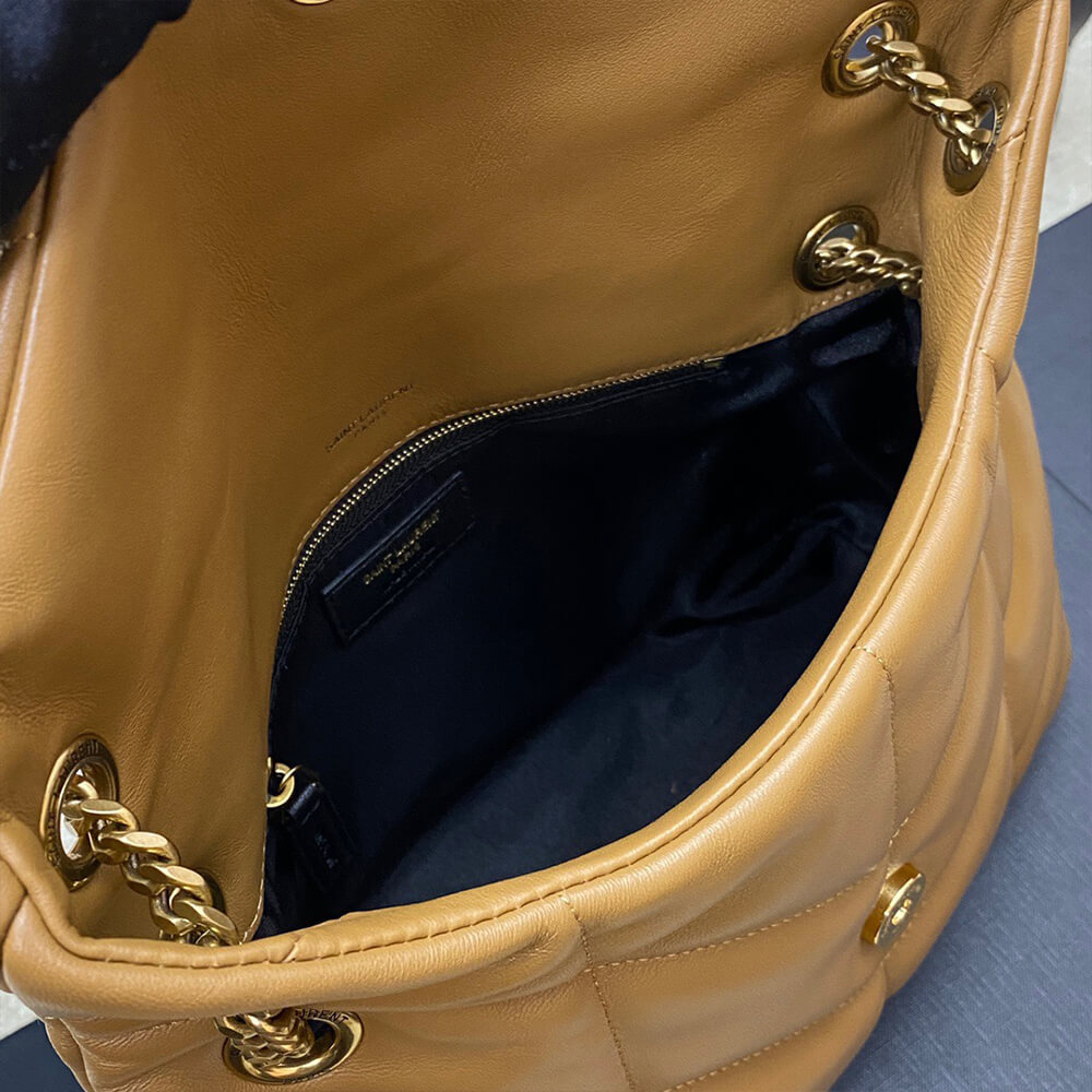 SMALL PUFFER IN CRINKLED LEATHER(High-end Grade)