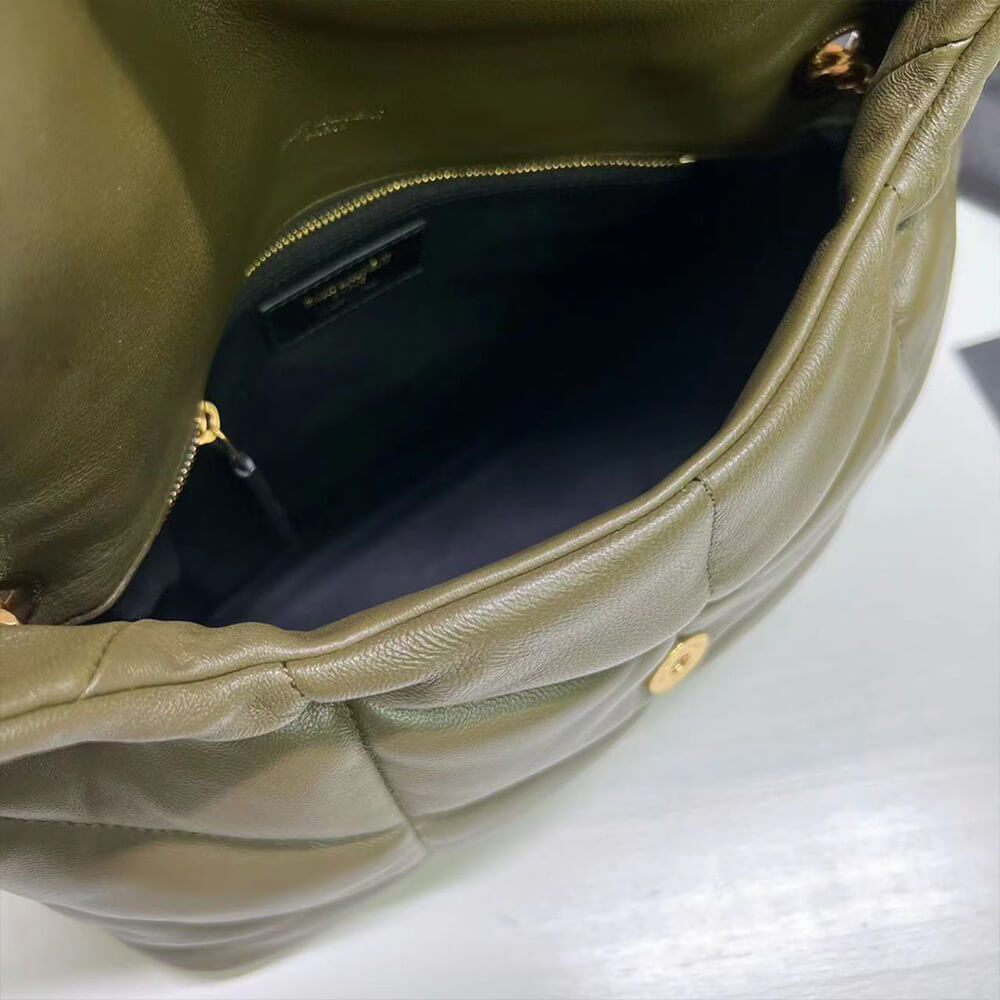 PUFFER SMALL IN QUILTED CRINKLED LEATHER(High-end Grade)