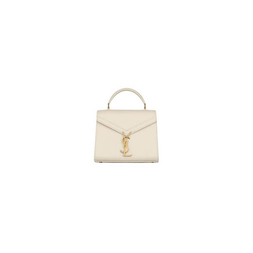 YSL CASSANDRA Medium Grainy Embossed Leather Top Handle Bag