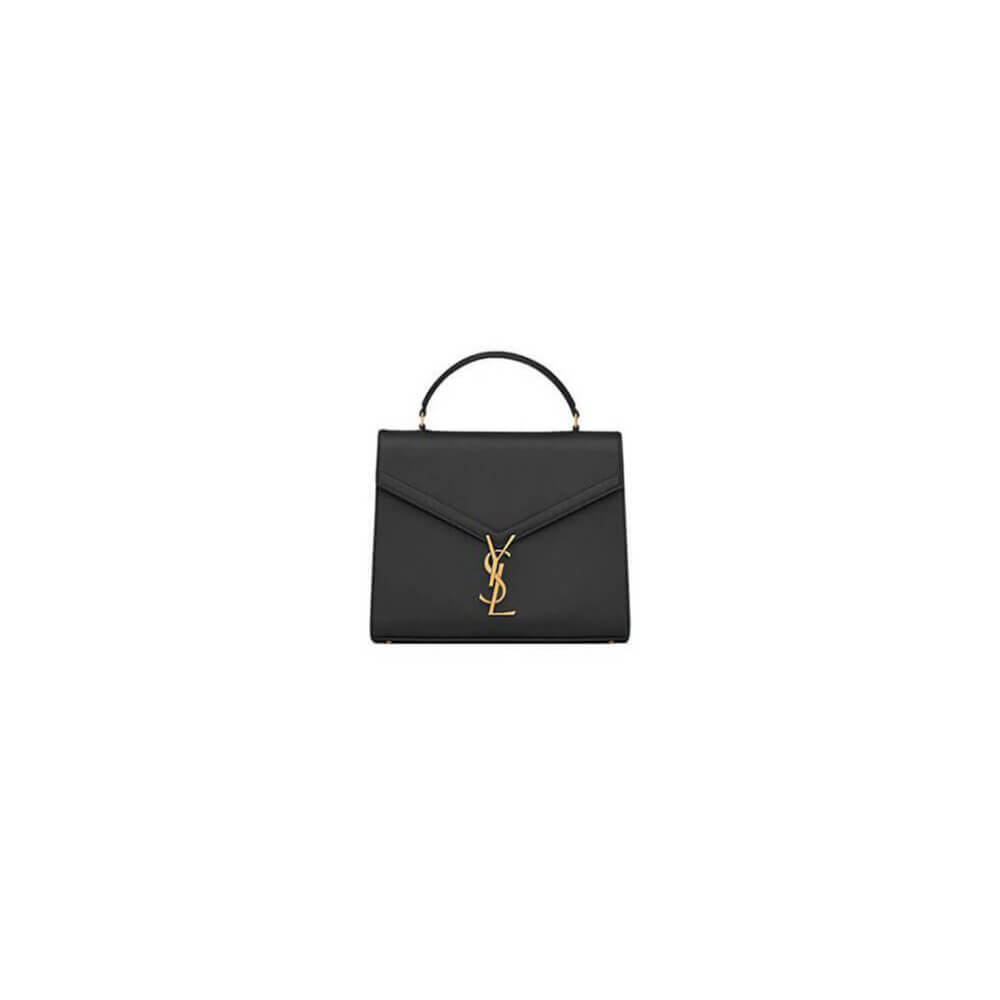 YSL CASSANDRA Medium Grainy Embossed Leather Top Handle Bag