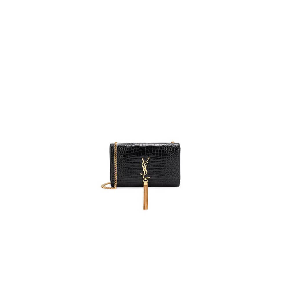 YSL KATE EMBOSSED SHOULDER BAG