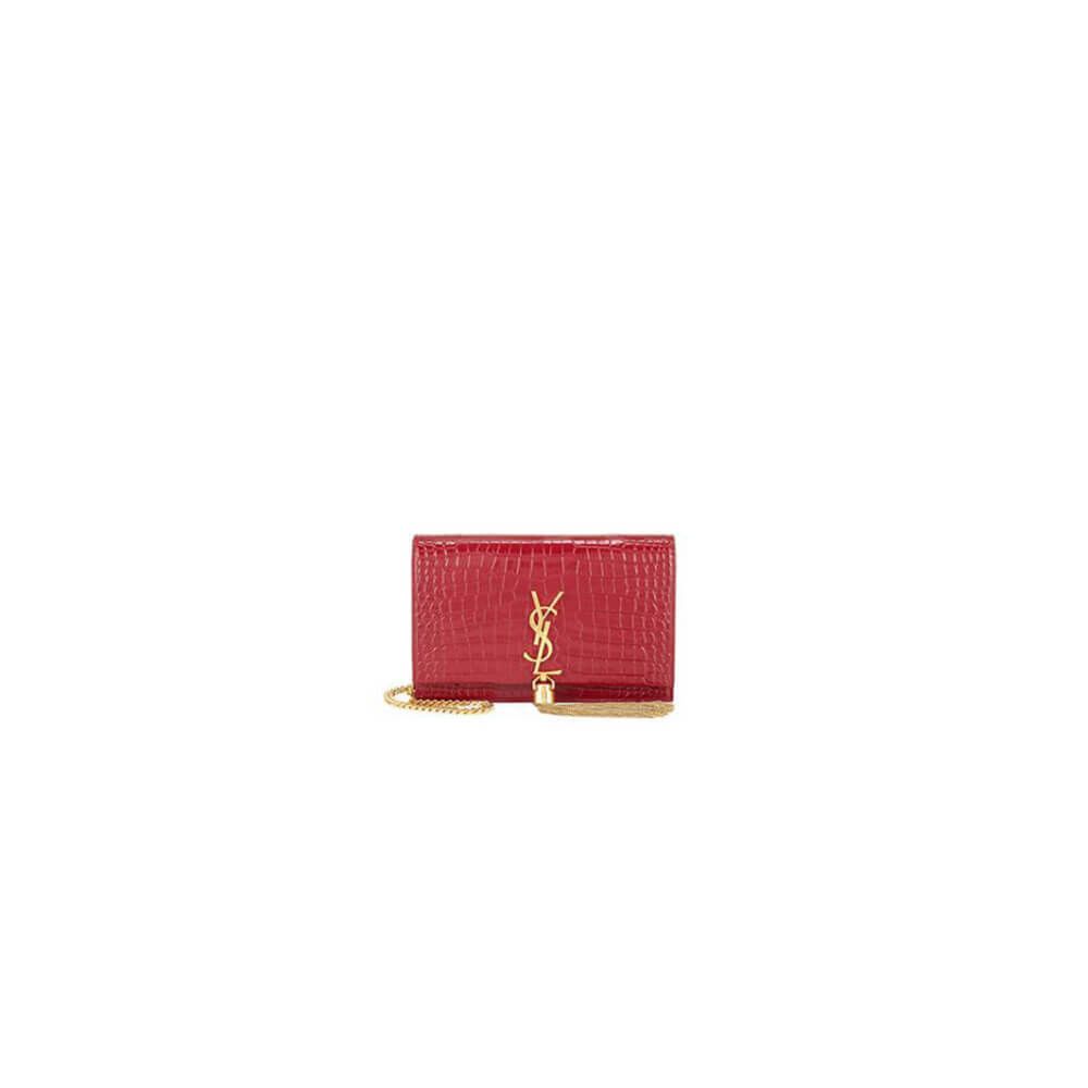YSL KATE EMBOSSED SHOULDER BAG