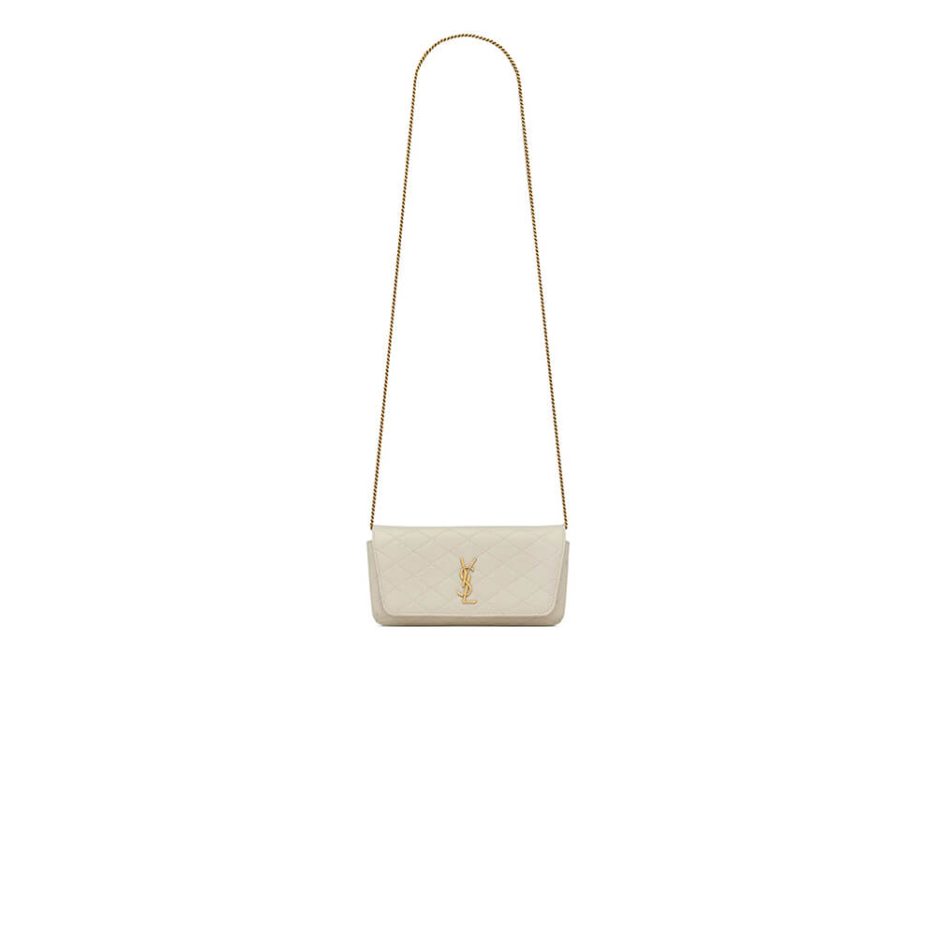 YSL GABY chain phone holder in lambskin