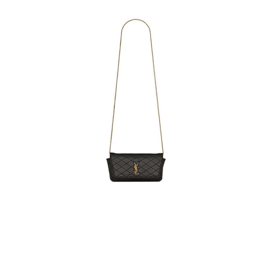 YSL GABY chain phone holder in lambskin