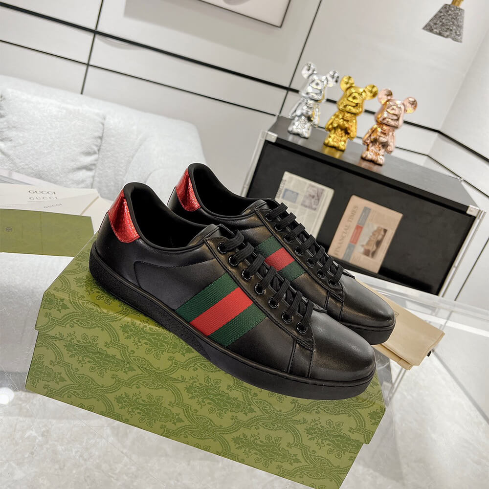 G*u*i ace black sneaker