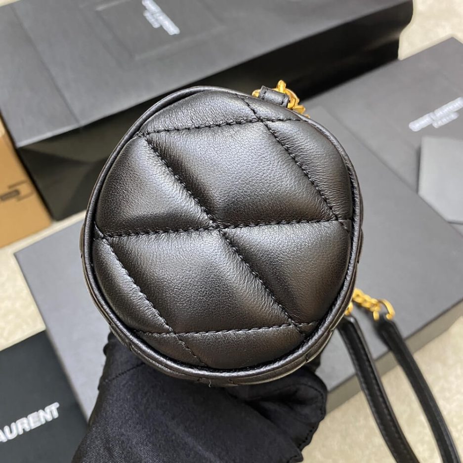 YSL SADE MINI TUBE BAG IN QUILTED LAMBSKIN