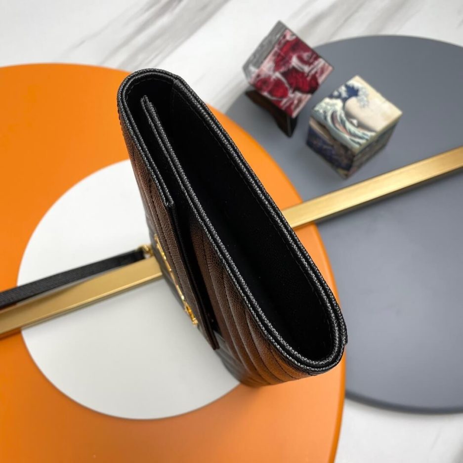 YSL CASSANDRE matelassé leather flap clutch