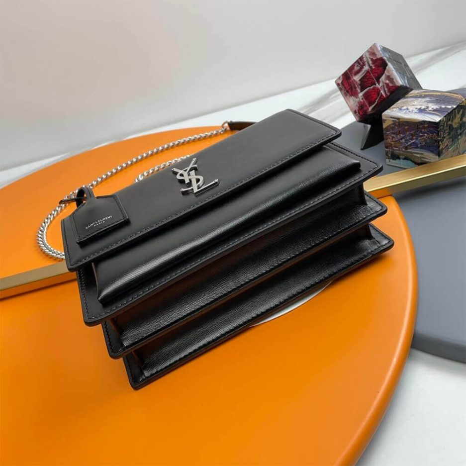 YSL sunset medium leather shoulder bag