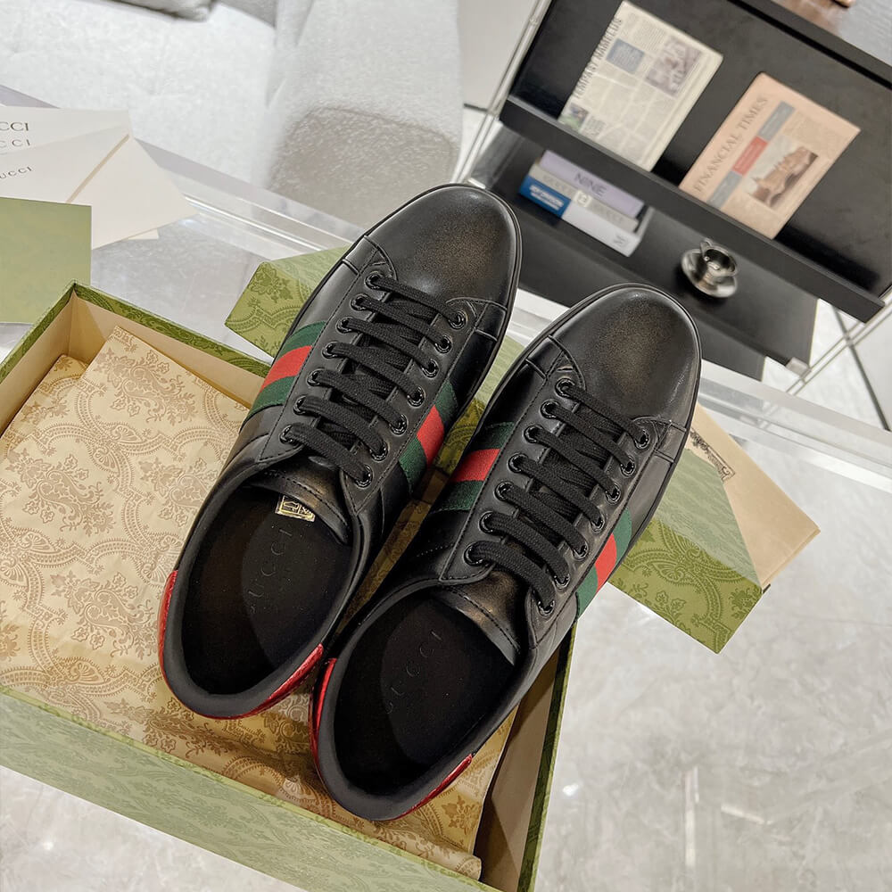G*u*i ace black sneaker
