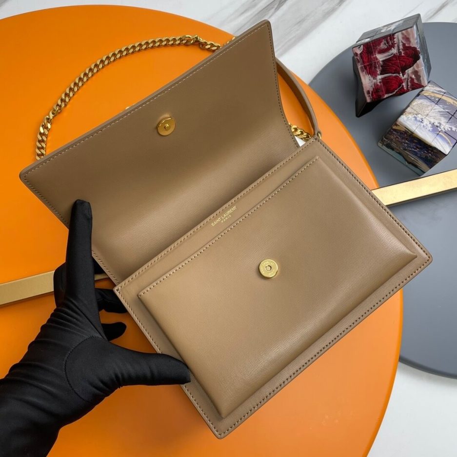 YSL sunset medium leather shoulder bag