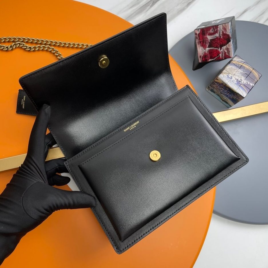 YSL sunset medium leather shoulder bag