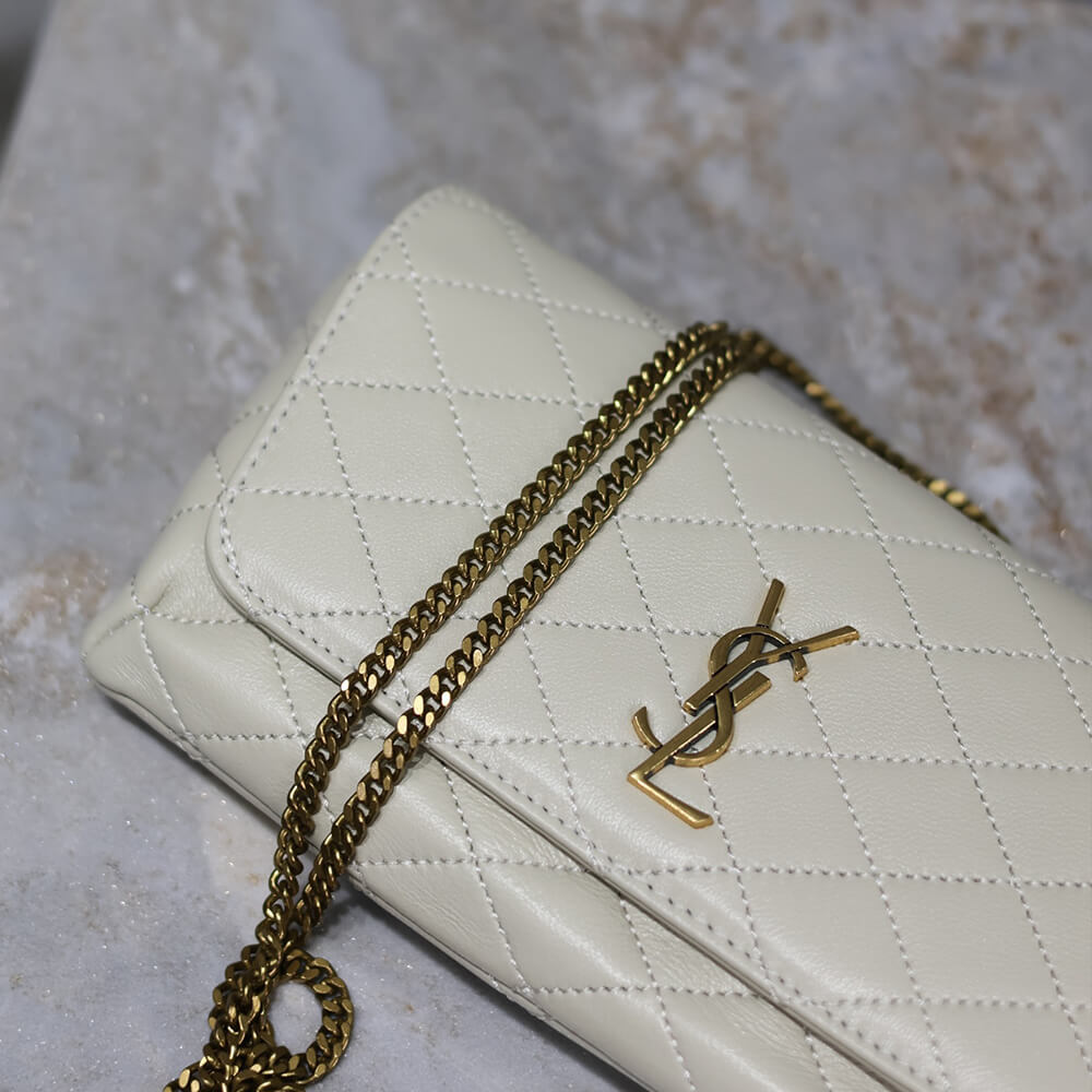 YSL GABY chain phone holder in lambskin
