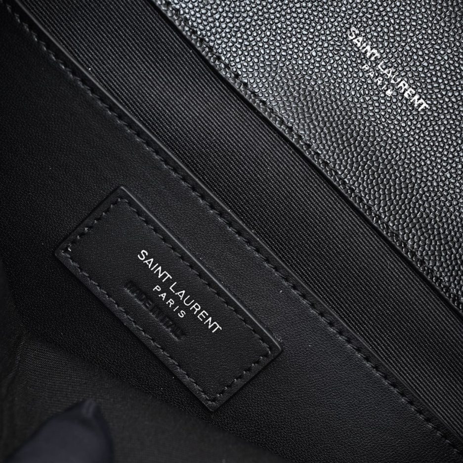 YSL ENVELOPE MEDIUM IN QUILTED GRAIN DE POUDRE EMBOSSED LEATHER