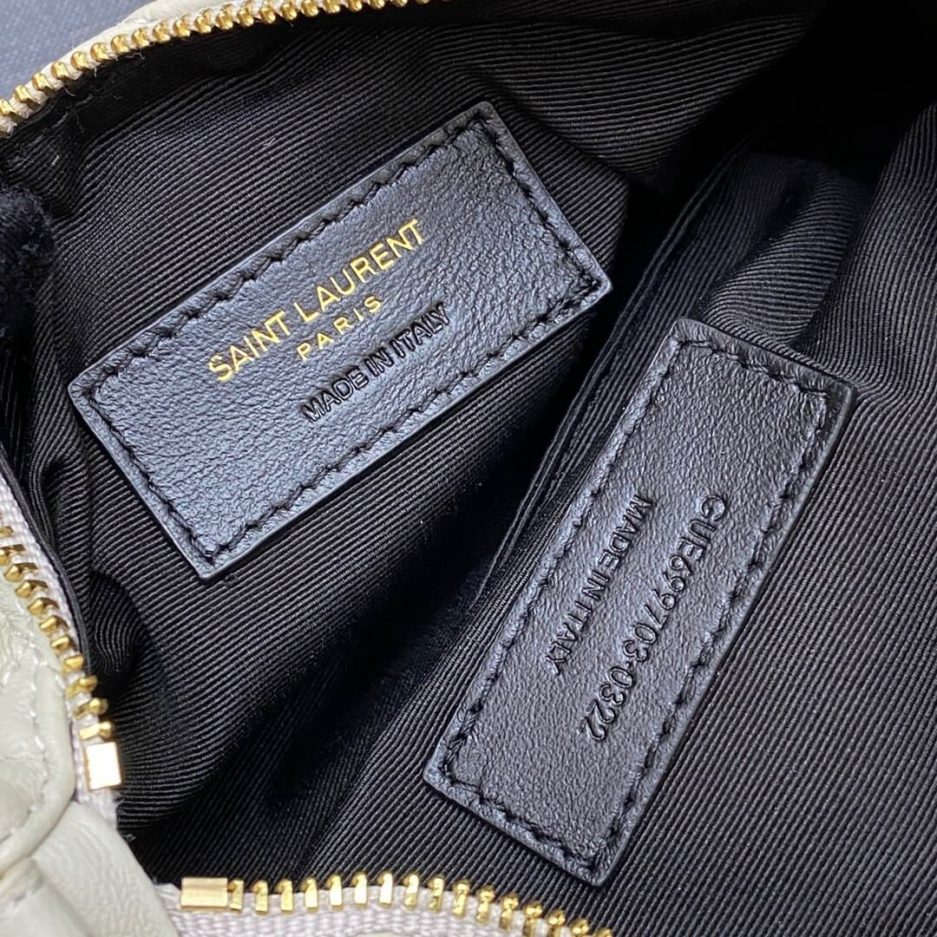 YSL SADE MINI TUBE BAG IN QUILTED LAMBSKIN