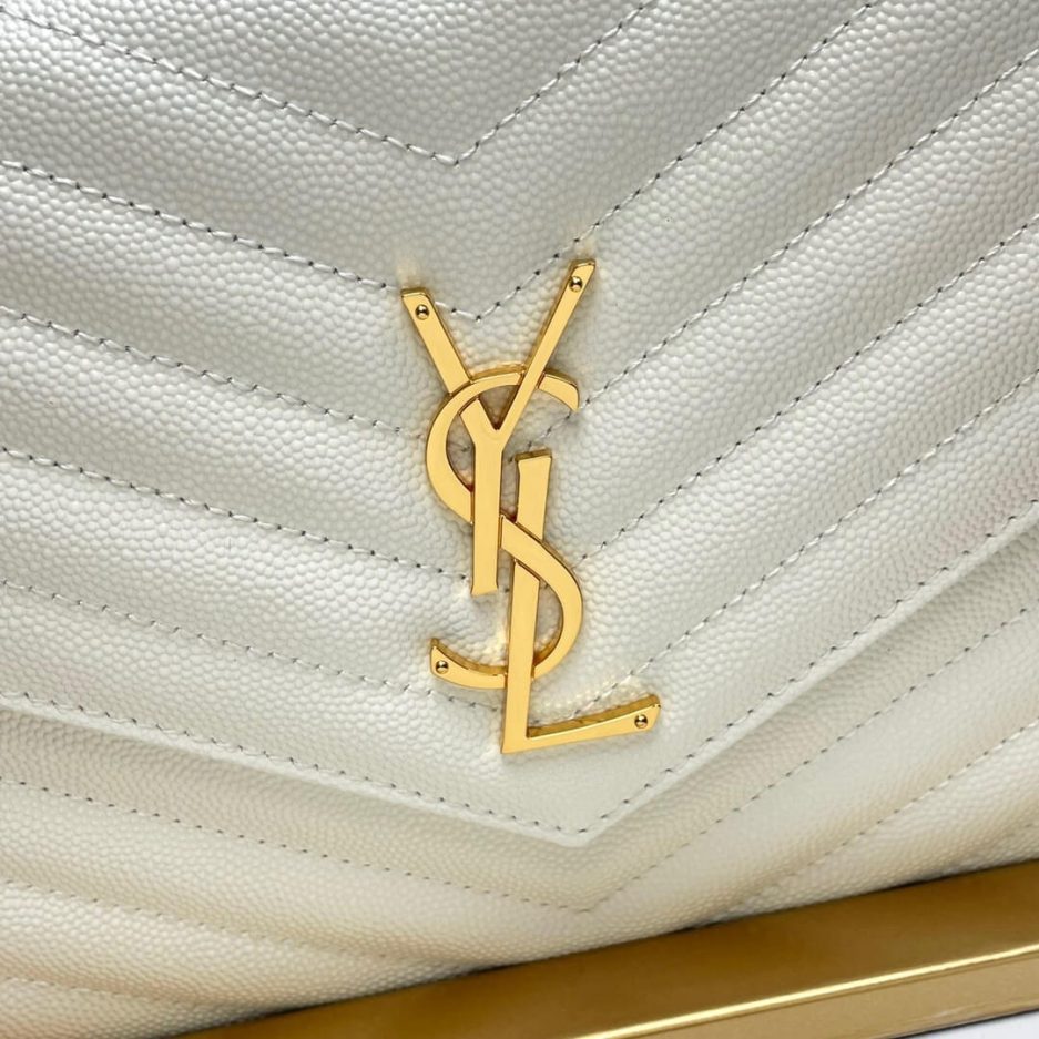 YSL CASSANDRE matelassé leather flap clutch