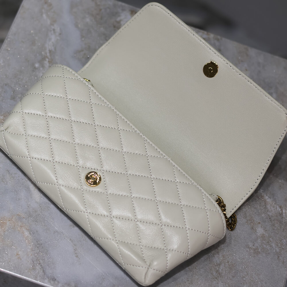 YSL GABY chain phone holder in lambskin