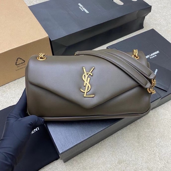 YSL CALYPSO small in plunged lambskin