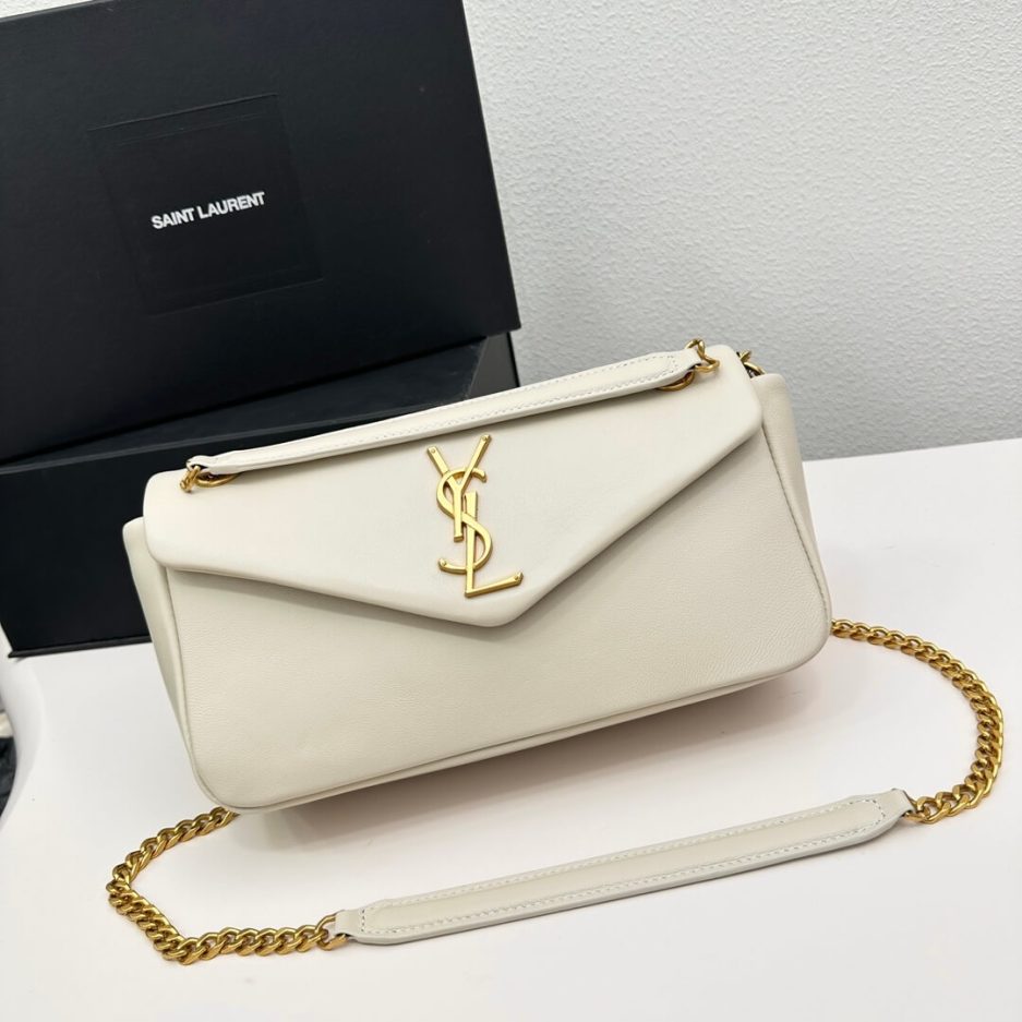 YSL CALYPSO small in plunged lambskin