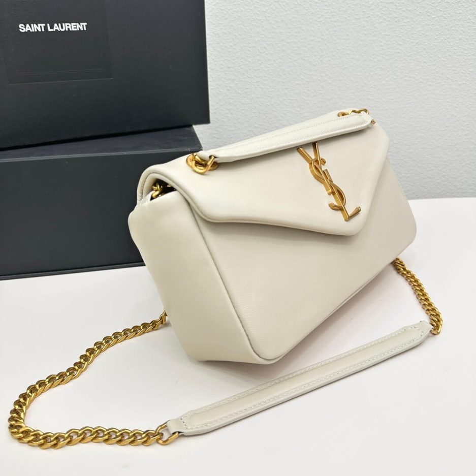 YSL CALYPSO small in plunged lambskin