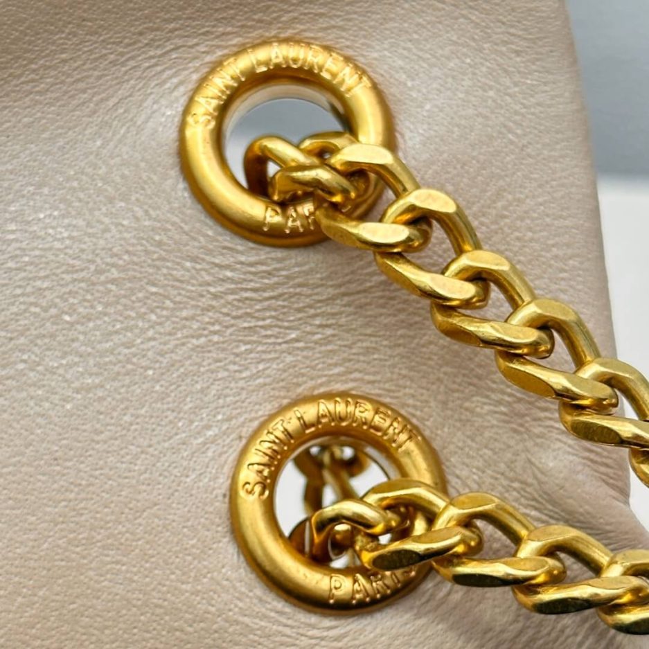 YSL CALYPSO small in plunged lambskin