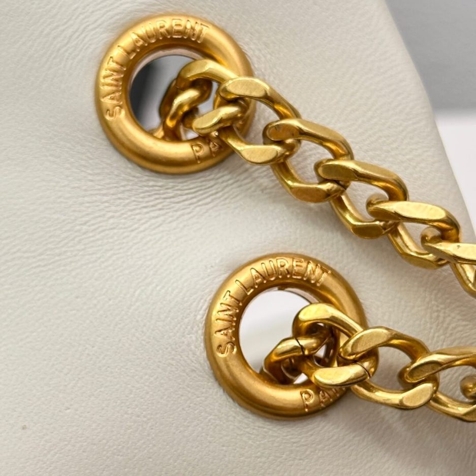 YSL CALYPSO small in plunged lambskin