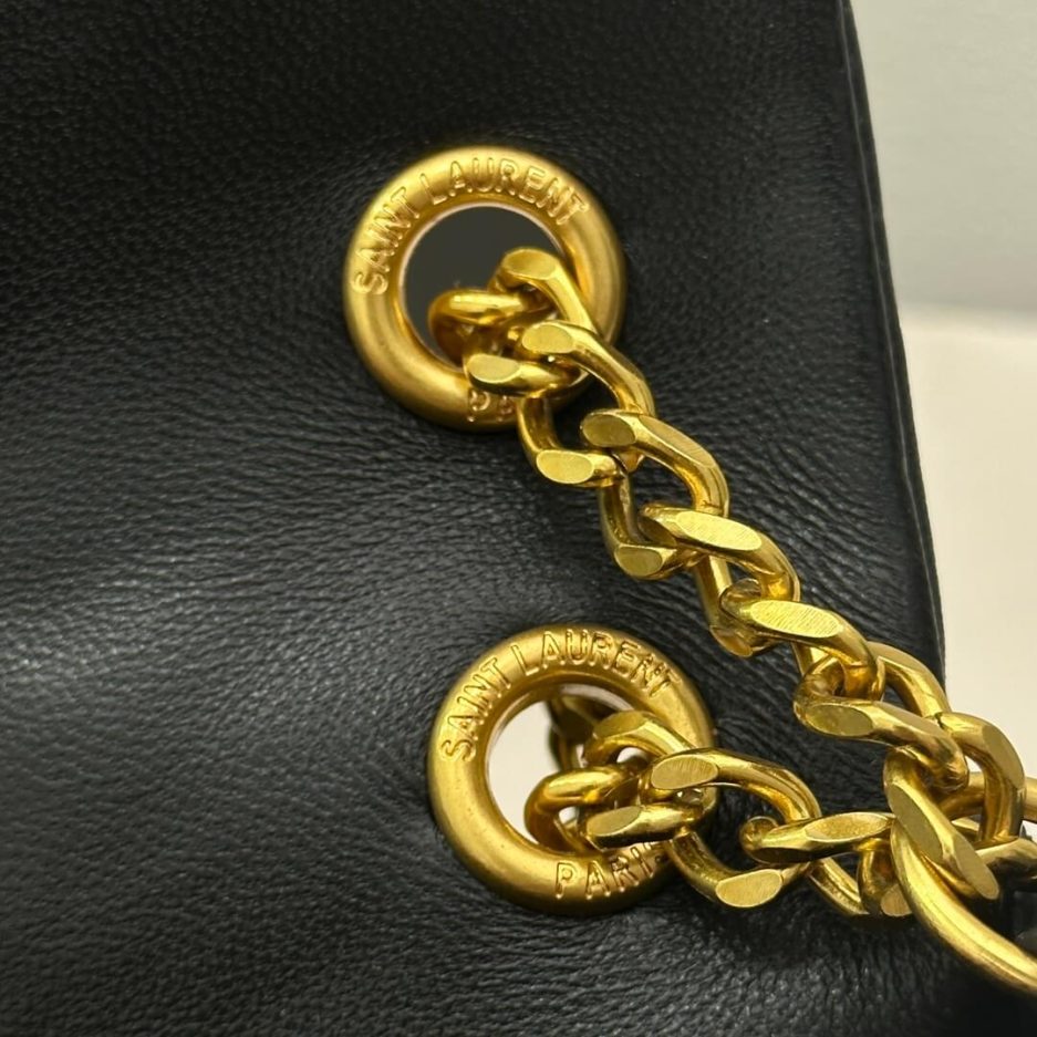 YSL CALYPSO small in plunged lambskin