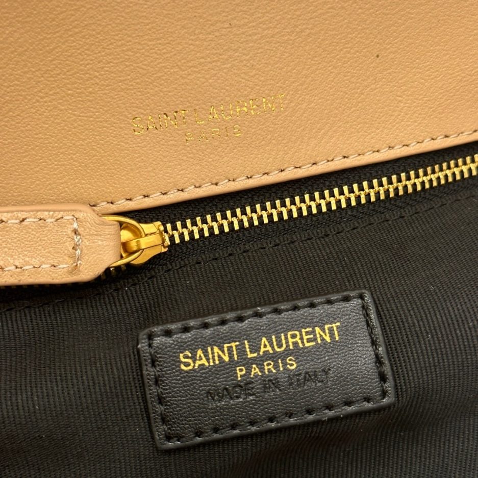 YSL CALYPSO small in plunged lambskin