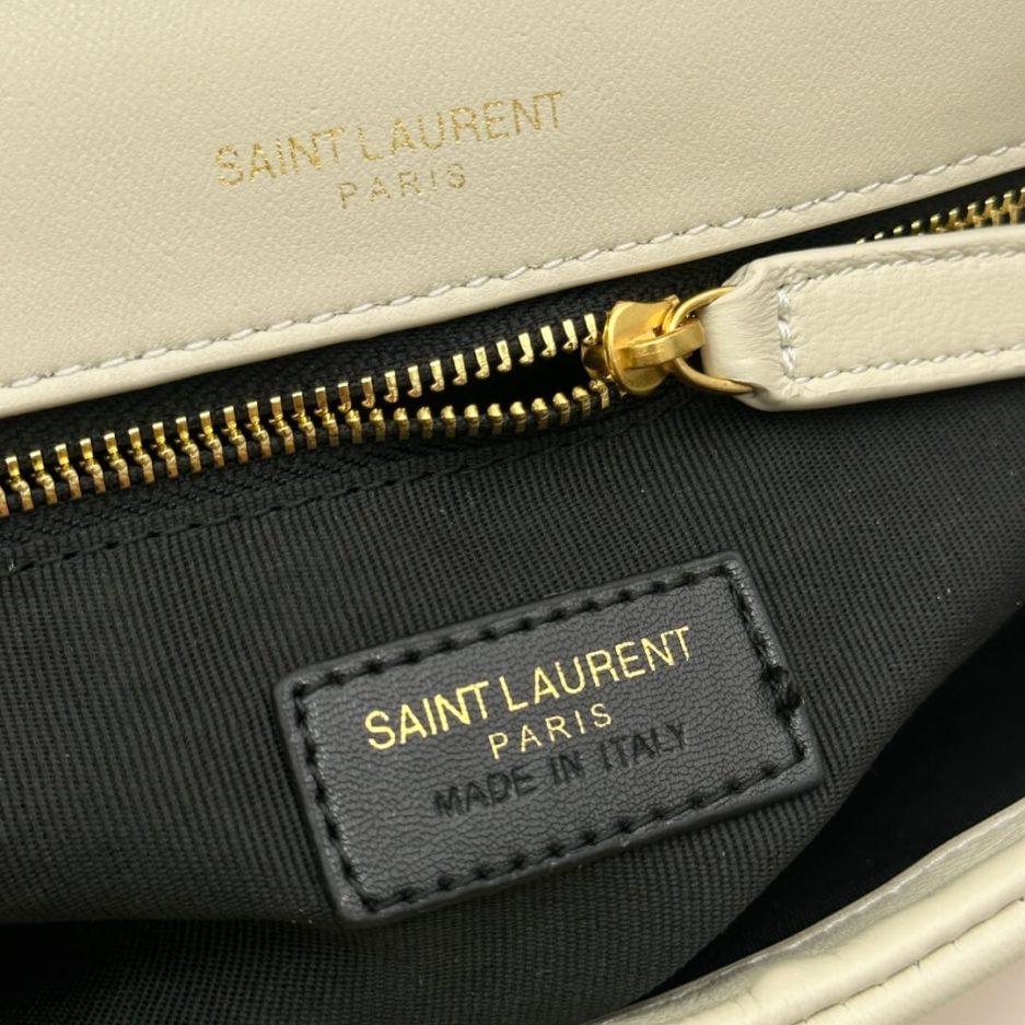 YSL CALYPSO small in plunged lambskin